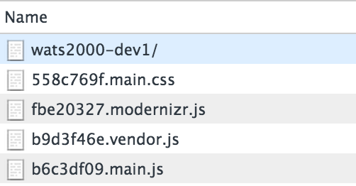 Versioned and combined files